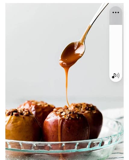 Baked apple