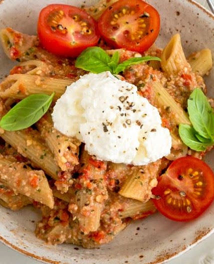 Fresh Tomato Pesto Pasta