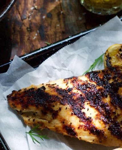 BBQ Lemon Chicken with Potato Salad