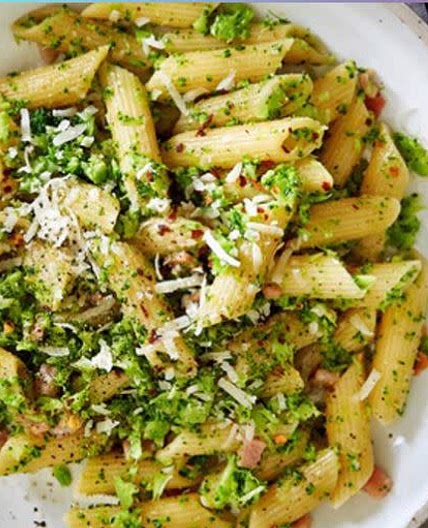 Penne with Broccoli & Bacon
