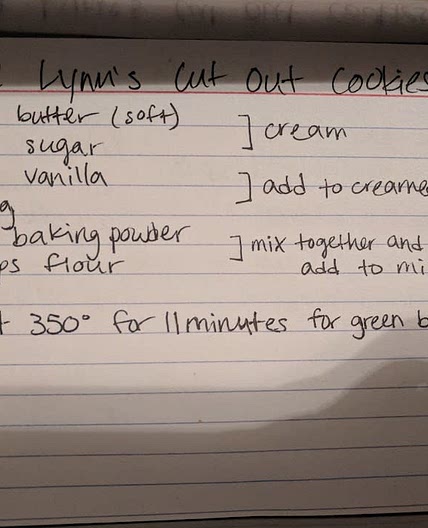 Auntie Lynn's cut out cookies