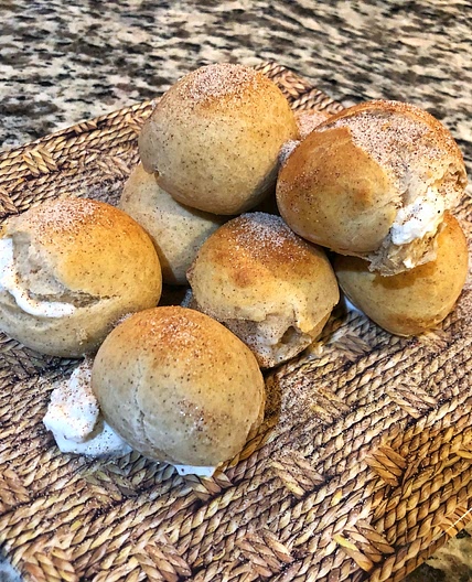 Egg Nog Creme Donut Holes