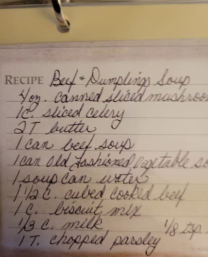 BEEF AND DUMPLING SOUP