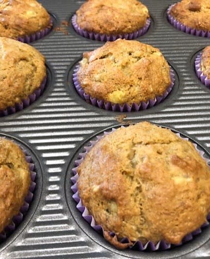 Banana Muffins, Whole Grain