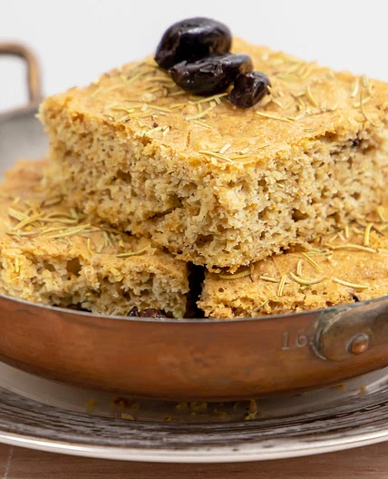 Keto Black Olive Focaccia