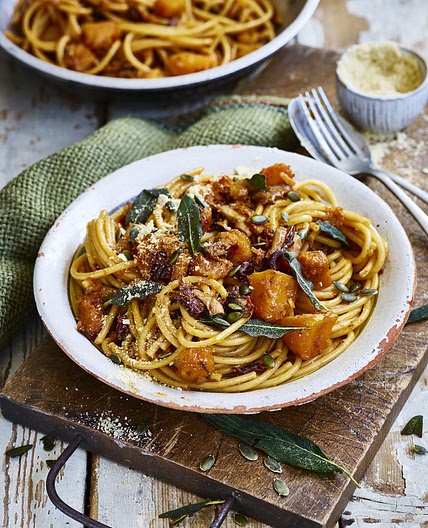 Super Squash, Sage & Shiitake Pasta - Avant-Garde Vegan
