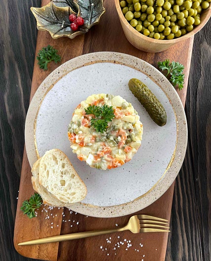 Polish Potato Salad (Sałatka Jarzynowa)