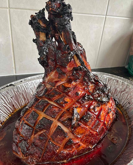 Brown Sugar and Honey Glazed Ham