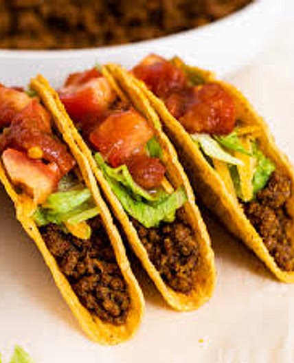 Beef tacos high protein  8 serves 210 calories each *