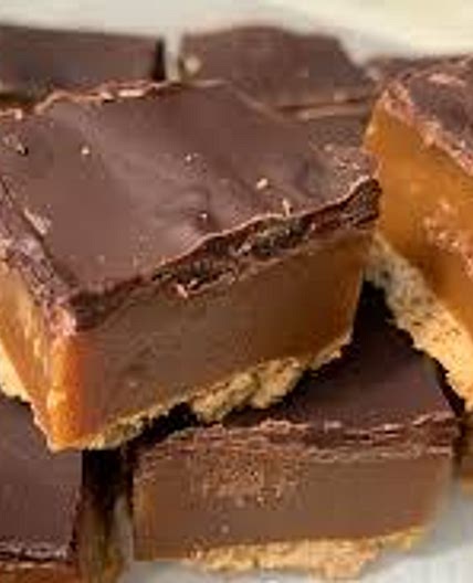 Caramel slice 236cal 24 slices *
