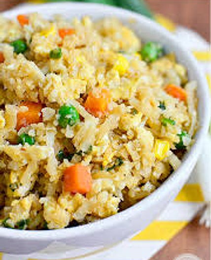 Cauliflower fried rice 4 serves 280 calories *