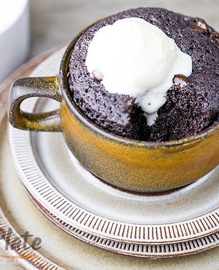 Chocolate Keto Mug Cake ready in 90 seconds