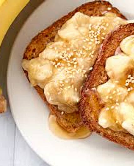 Mashed banana and honey on toast 1 slice 226 calories  42g carbs 1.2g fat. 4.8g protein*