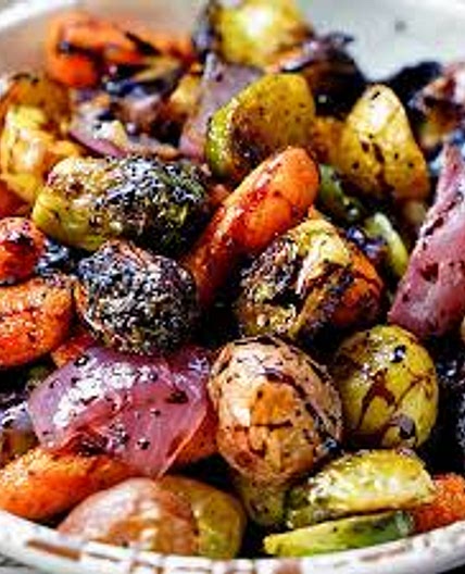 Roast vegies 191 cal high fibre *