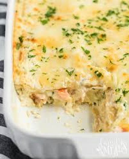 Seafood lasagna high protein 8 serves 234 calories each *