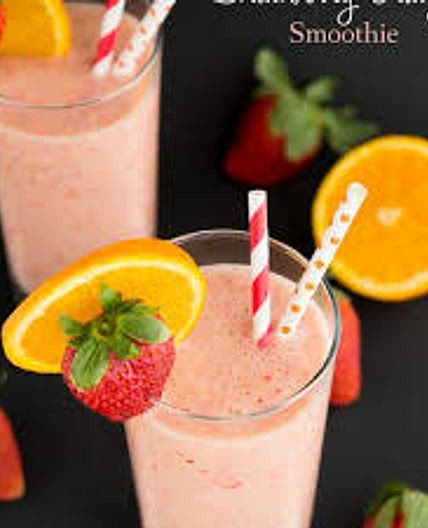 Sunrise smoothie 385 cal high fibre and protein  *