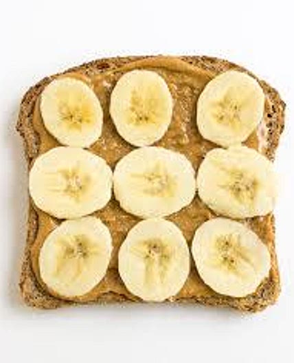 Toast and peanut butter and banana 203 calories *