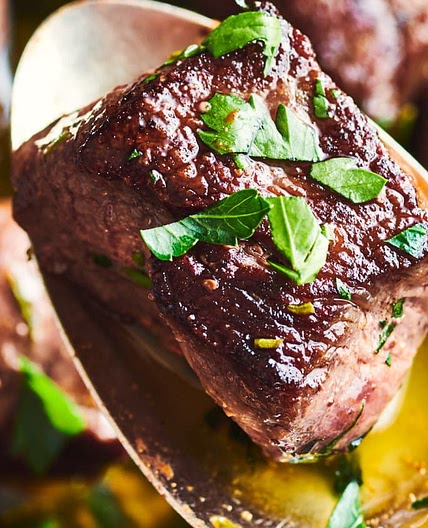 3-Ingredient Herb Butter Steak Bites