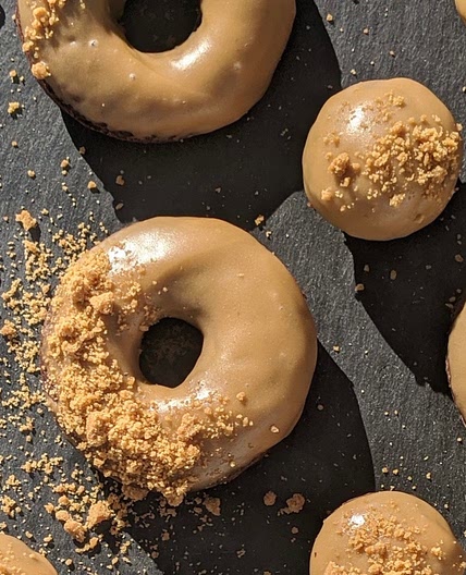 Chocolate Cookie Butter Donuts