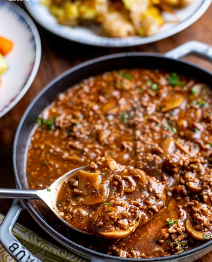 Low Syn Mustard Beef with Mushrooms