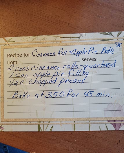 CINNAMON ROLL AND APPLE PIE BAKE