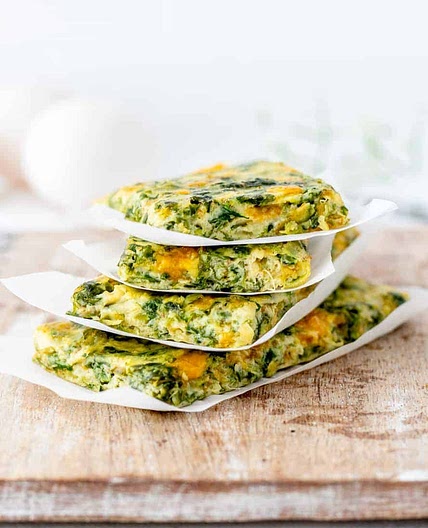 Zucchini Spinach Baked Frittata Recipe