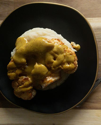 Cauliflower Steak & Celeriac Mash