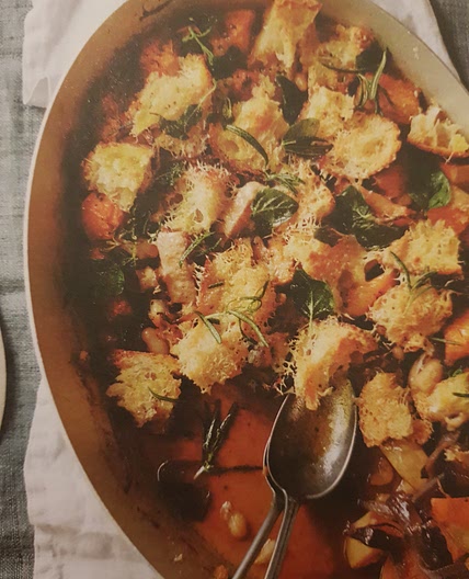 Butternut & cannellini gratin