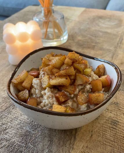 Manzana y avena