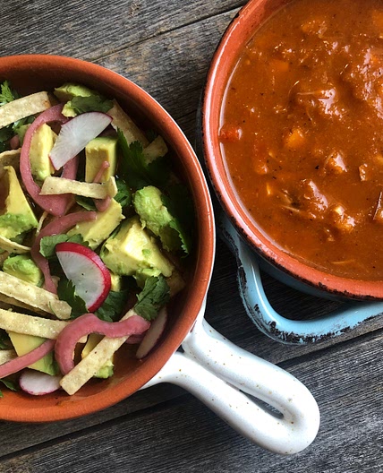 Chipotle Tortilla Soup w/ Jackfruit