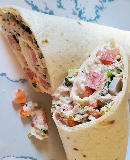 Wrap de crema de atún 