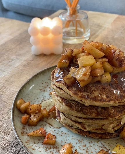 pancakes de manzana