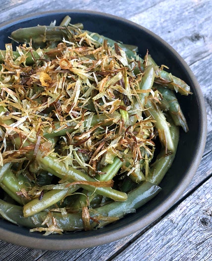 Green Beans w/ Lemon & Crispy Leeks