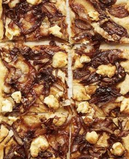 Goat’s Cheese and Caramelised Onion Tart · Nadiya Hussain