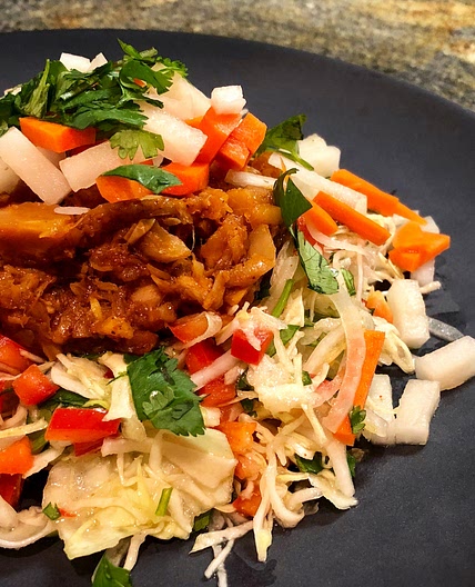 Jackfruit "Pulled Pork" BBQ Salad