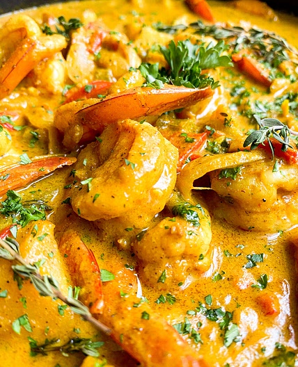 EASY Coconut Curry Shrimp Recipe — Be Greedy Eats | Where Food Meets Comfort