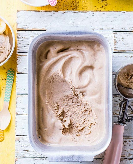 Banana & peanut butter ice 'cream'