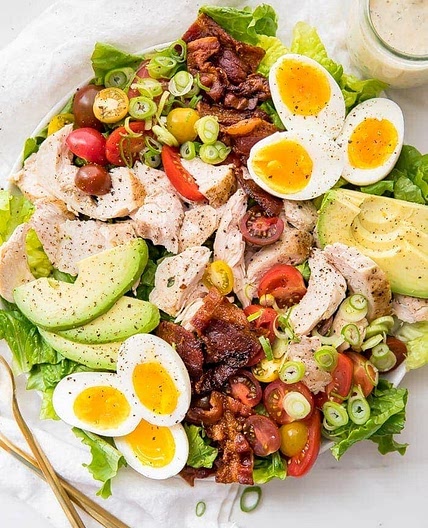Chicken Cobb Salad (Dairy Free, Whole30)