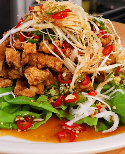 Pepper fried chicken (Yuringi: 유린기)