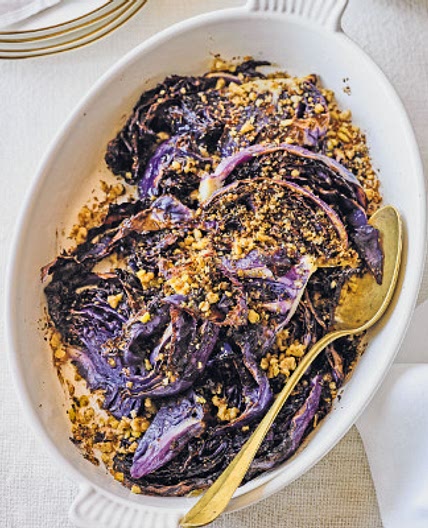 Roasted red cabbage