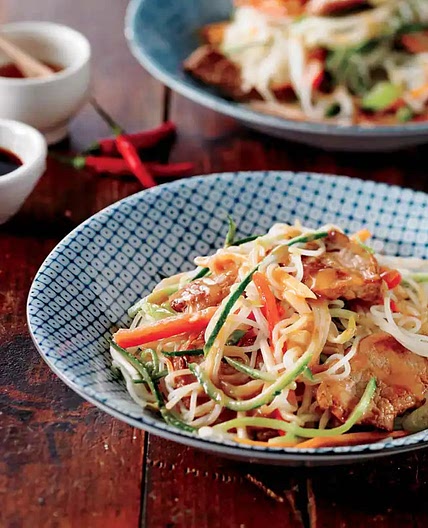 Recette de salade de nouilles au porc à la thaïe | Coup de Pouce