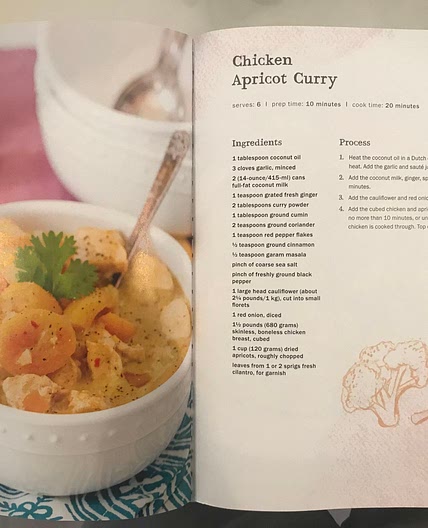Chicken apricot curry