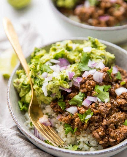 Whole30 Chipotle Beef & Avocado Bowls (Sofritas Copycat, Paleo)