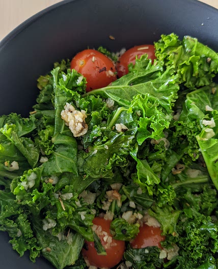 Sauteed Garlic Kale And Cherry Tomatoes