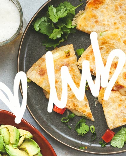 Minty Tomato Quesadilla