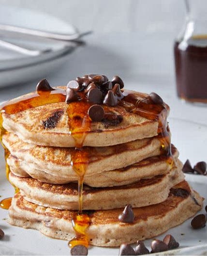 Banana Choc Chip Pancakes