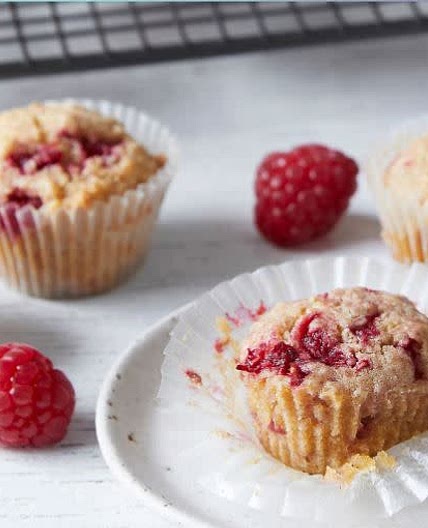 Raspberry & Almond Muffins
