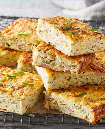 Zucchini & Bacon Slice
