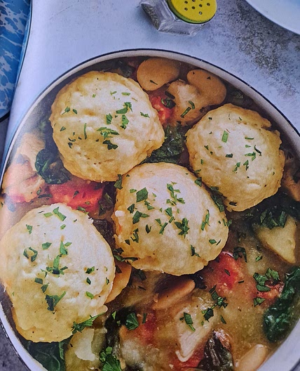 Herby chicken stew with dumplings