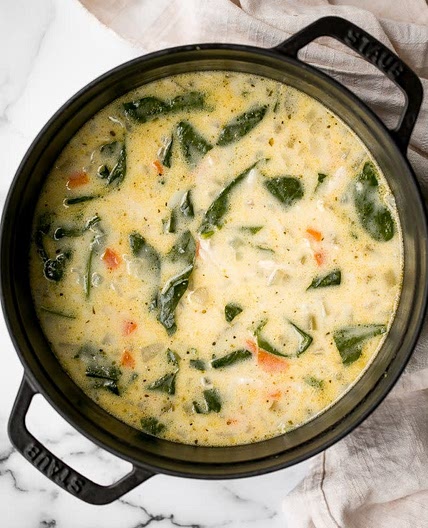 Creamy Turkey Orzo Soup